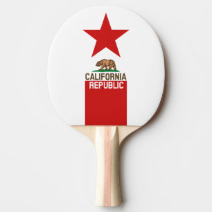 Pala De Ping Pong CALIFORNIA Estrella de la Bandera Estatal de la RE
