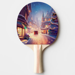 Pala De Ping Pong Calle de la ciudad de los navidades (4)