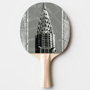 Pala De Ping Pong Calles de Nueva York con Empire State Building