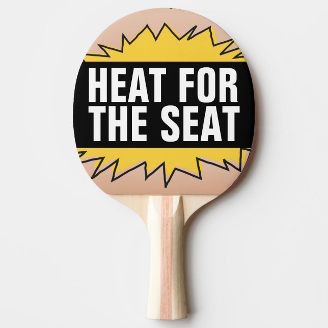 PALA DE PING PONG CALOR PARA LAS PADILLAS DE LA VENTAJA DEL ASIENTO (Anverso)