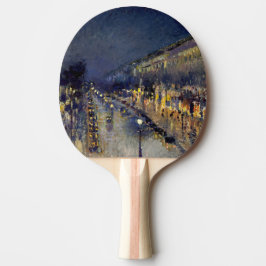 Pala De Ping Pong Camille Pissarro - Boulevard Montmartre de noche