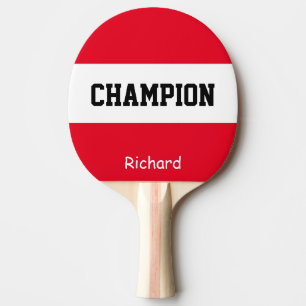 Pala De Ping Pong Campeón de nombres personalizados personalizado p