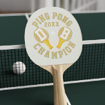 Pala De Ping Pong Campeón de Ping Pong personalizado por campeón<br><div class="desc">Paddle de ping pong personalizado para jugadores de ping pong. Pon tus iniciales en las palas y juega. Petición especial para una paleta de ping pong de doble cara impresa para los campeones de ping pong. Adecuado para todos los torneos de ping-pong y para el papá que le gusta ganar...</div>