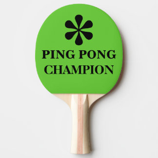 Pala De Ping Pong Campeón maestro de Ping Pong Humor de texto divert
