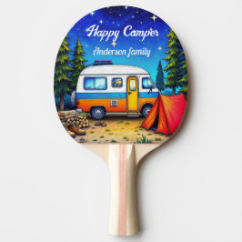 Pala De Ping Pong Camper Camping Blue Green Nature Picnic