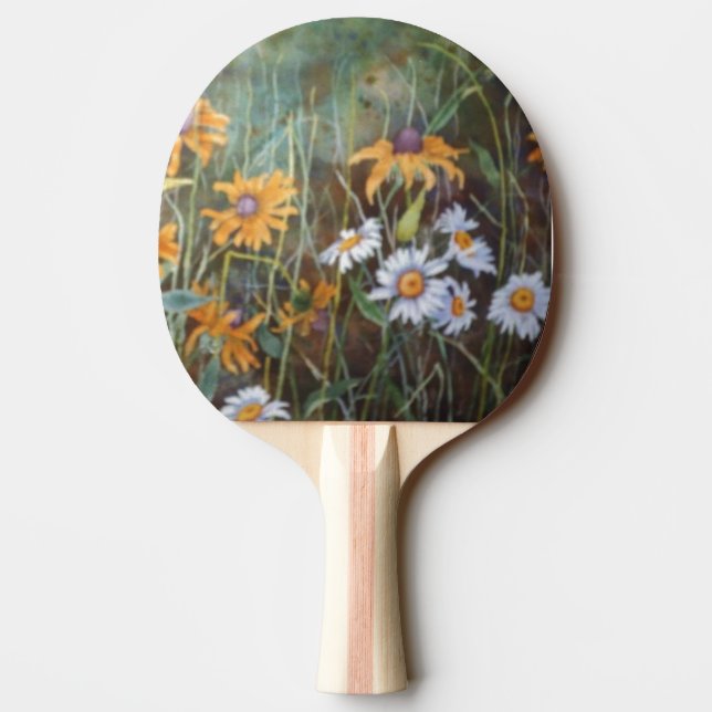 Pala De Ping Pong "Campo de flores" Ping Pong Paddle (Reverso)