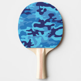 Pala De Ping Pong Camuflaje azul