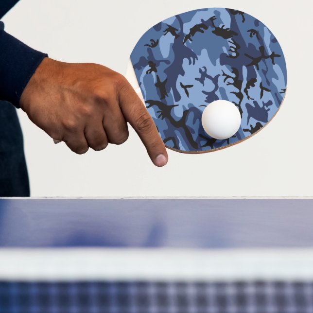 Pala De Ping Pong Camuflaje azul de la marina, ejército, ejército (in situ)