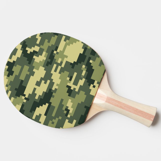 Pala De Ping Pong Camuflaje/Camo del arbolado de 8 del pedazo (Lateral)