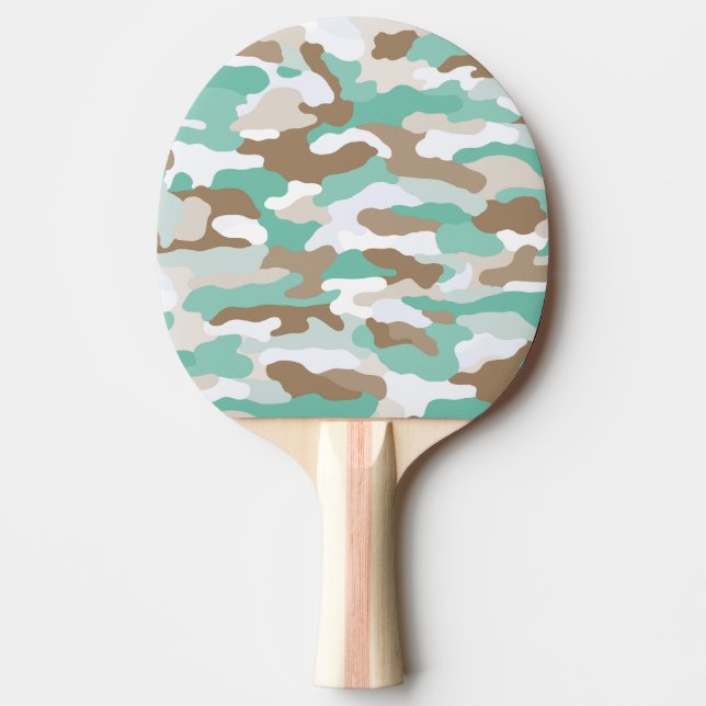 Pala De Ping Pong Camuflaje costero (Anverso)