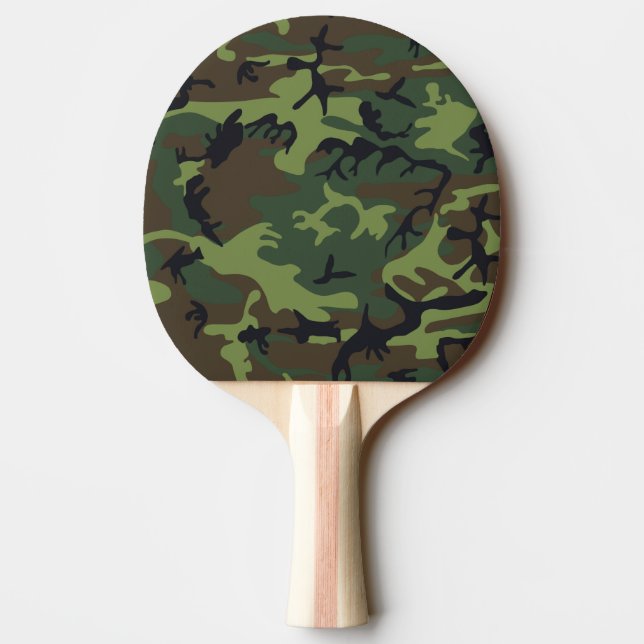 Pala De Ping Pong Camuflaje de bosque (Reverso)