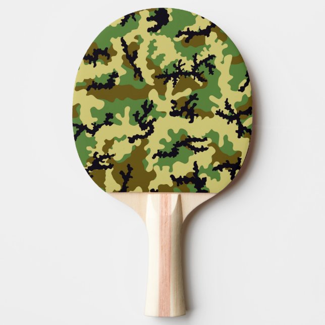 Pala De Ping Pong Camuflaje de Woodland (Anverso)