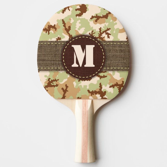 Pala De Ping Pong Camuflaje del desierto (Anverso)