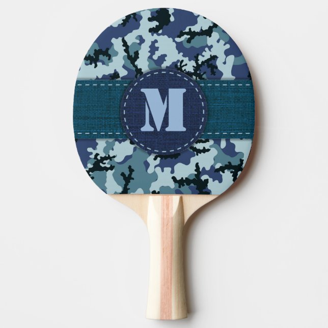 Pala De Ping Pong Camuflaje naval (Anverso)