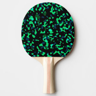 Pala De Ping Pong Camuflaje negro verde Guay de moda