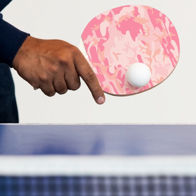 Pala De Ping Pong Camuflaje rosa, ejército, ejército (in situ)