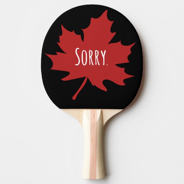 Pala De Ping Pong Canadiense gracioso (Anverso)