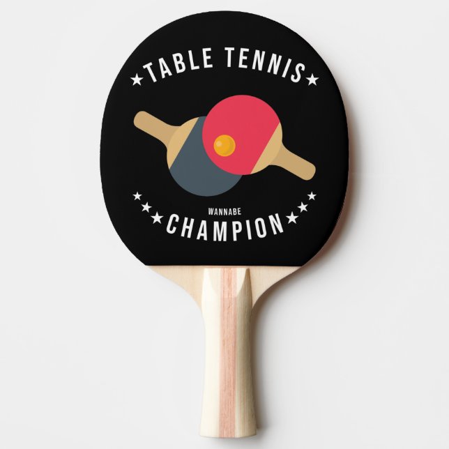 Pala De Ping Pong Candente campeón de tenis de mesa (Wannabe) (Anverso)
