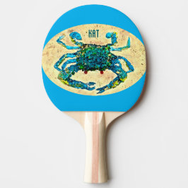 Pala De Ping Pong Cangrejo azul Ping Pong Paddle