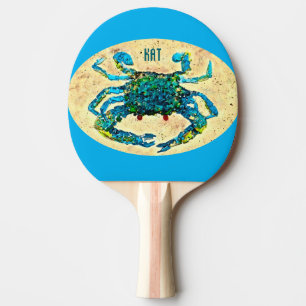 Pala De Ping Pong Cangrejo azul Ping Pong Paddle