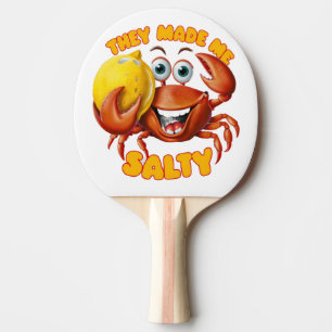Pala De Ping Pong Cangrejo Divertido