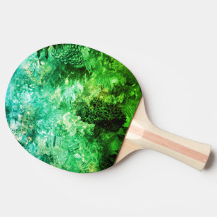 Pala De Ping Pong Capas de cristales verdes