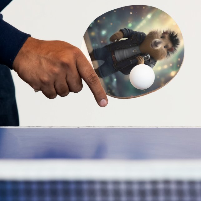 Pala De Ping Pong "Capibara Mohawk: ¡Rockeando el Río!" (in situ)