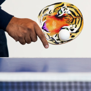 Pala De Ping Pong Capturando la Majestad: La Mirada de un Tigre