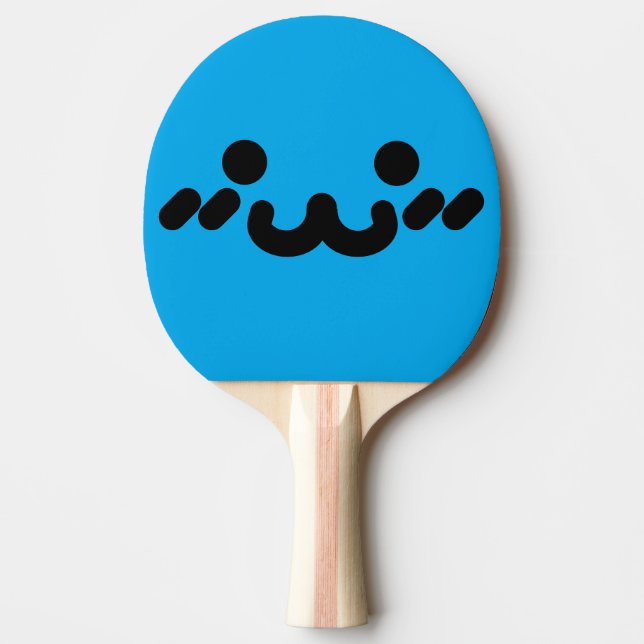 Pala De Ping Pong Cara Bonita Azul (Anverso)