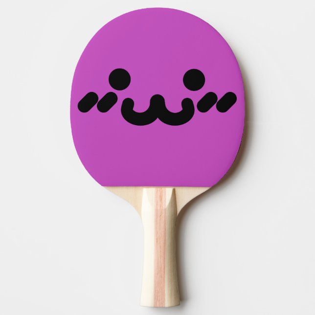 Pala De Ping Pong Cara Bonita Morado  (Anverso)