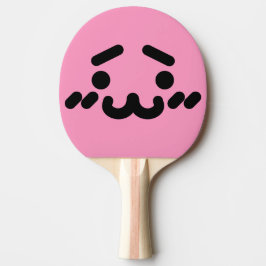 Pala De Ping Pong Cara Bonita y Torpe Paleta de Ping Pong Rosa Claro