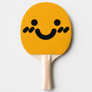 Pala De Ping Pong Cara de Naranja Tímida y Adorable