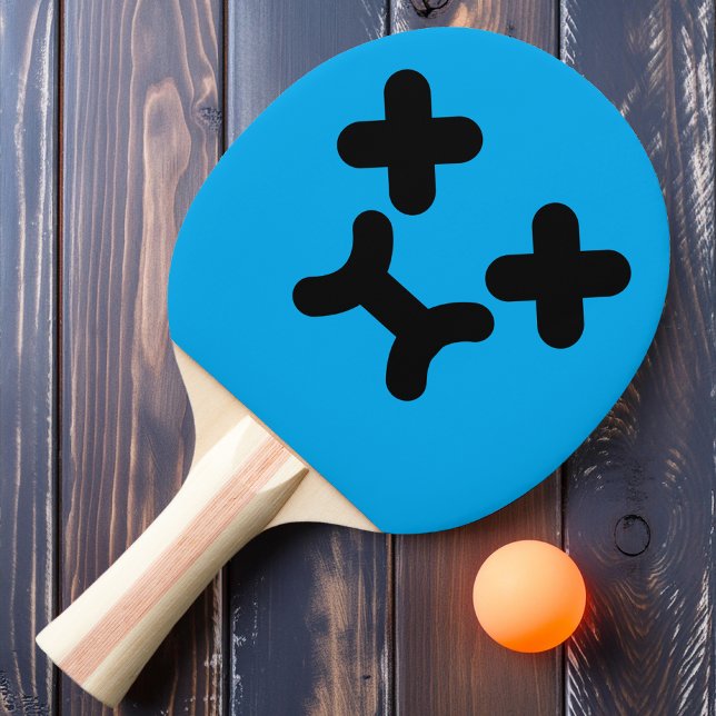 Pala De Ping Pong Cara de puchero aturdida Paleta de ping pong azul (Subido por el creador)