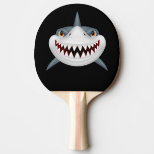 Pala De Ping Pong Cara de tiburón animada