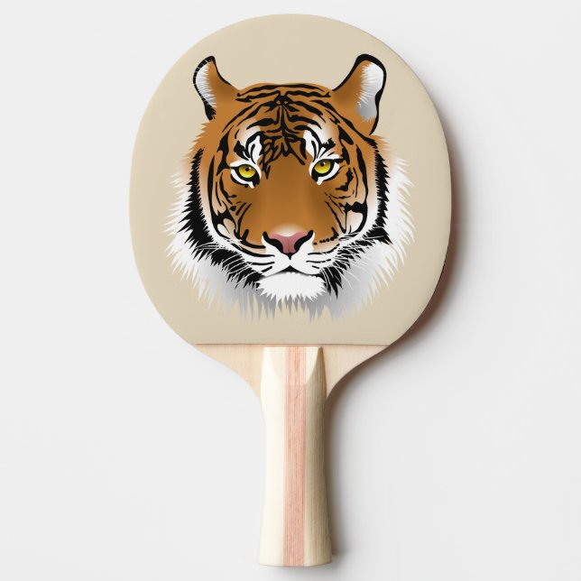 Pala De Ping Pong Cara de tigre (Anverso)