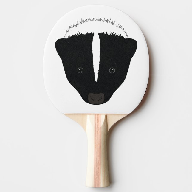 Pala De Ping Pong Cara de zorrillo (Anverso)
