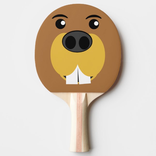 Pala De Ping Pong Cara del castor (Anverso)