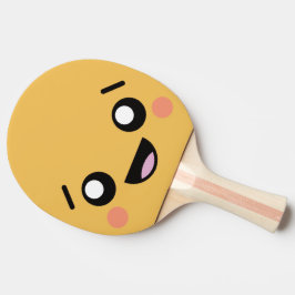 Pala De Ping Pong Cara divertida. Emoji. Emoticón.
