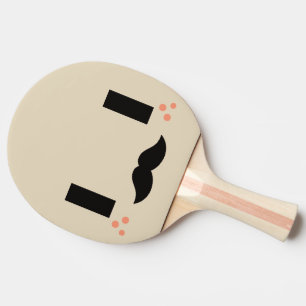 Pala De Ping Pong Cara divertida. Emoji. Emoticón.