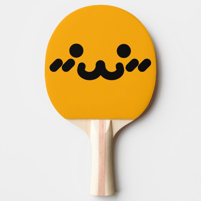 Pala De Ping Pong Cara Naranja Adorable  (Anverso)
