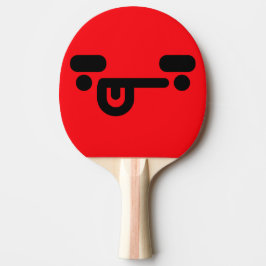 Pala De Ping Pong Cara Roja Confundida Traviesa