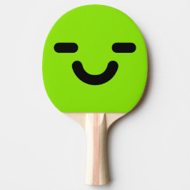 Pala De Ping Pong Cara Verde Complacida