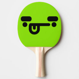 Pala De Ping Pong Cara Verde Confundida Traviesa