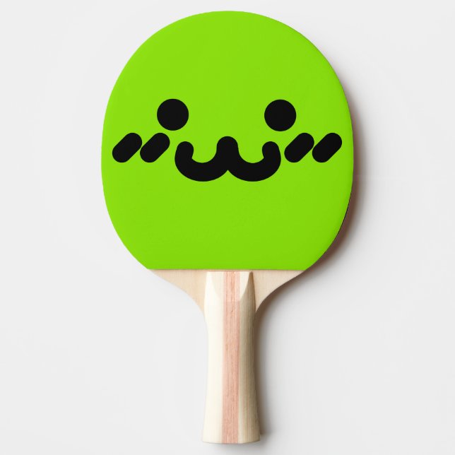 Pala De Ping Pong Cara Verde Linda (Anverso)