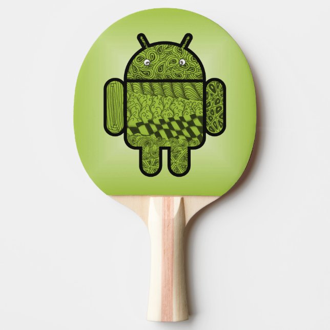 Pala De Ping Pong Carácter de garabato paisley para Android™ (Anverso)