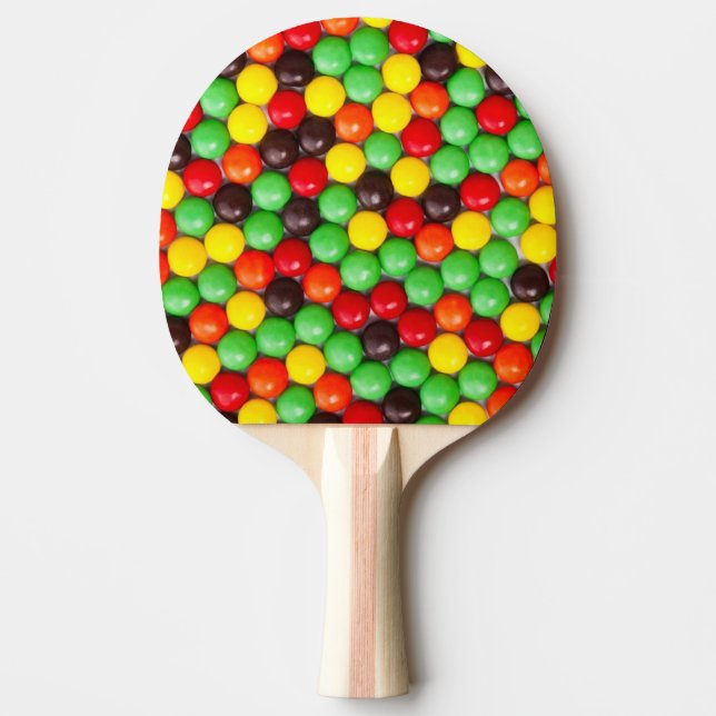 Pala De Ping Pong Caramelos coloridos (Anverso)