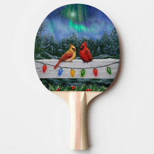 Pala De Ping Pong Cardenales y Navidades iluminan la nieve de invier