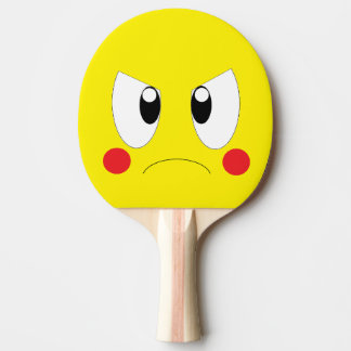 Pala De Ping Pong Caricatura enojada