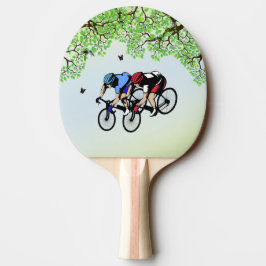 Pala De Ping Pong Carrera de bicicletas