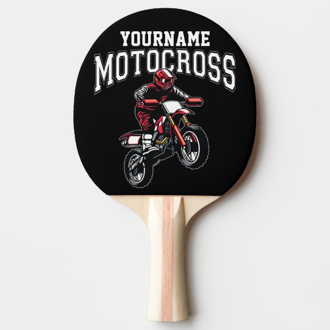 Pala De Ping Pong Carreras personalizada de moto-cruz sucia para cic (Anverso)